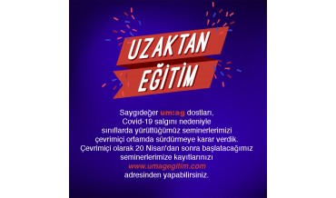 Sınıflarımızda yürüttüğümüz Eğitim Seminerlerimize artık Uzaktan Eğitim Programı üzerinden erişebilirsiniz!