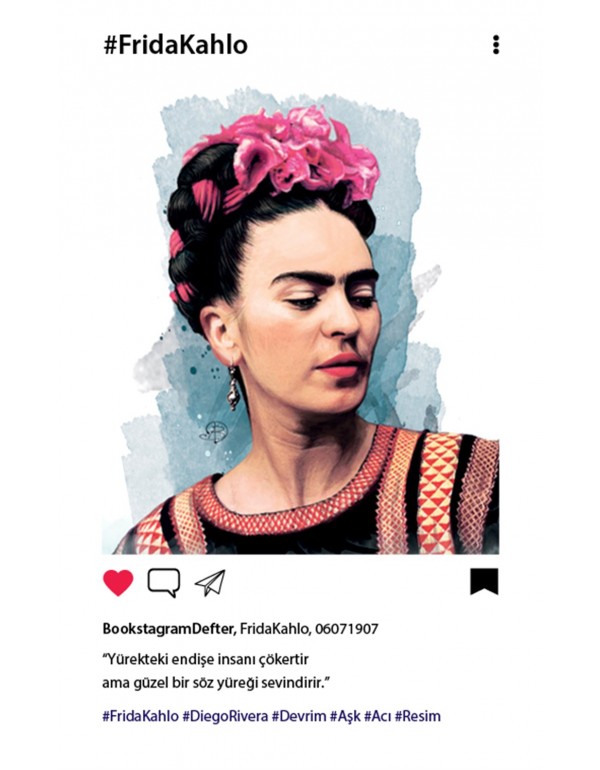 Frida Kahlo PROFİL Bookstagram Defter