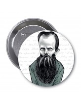 Fyodor Dostoyevski Karikatür Rozet