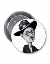 James Joyce Karikatür Rozet