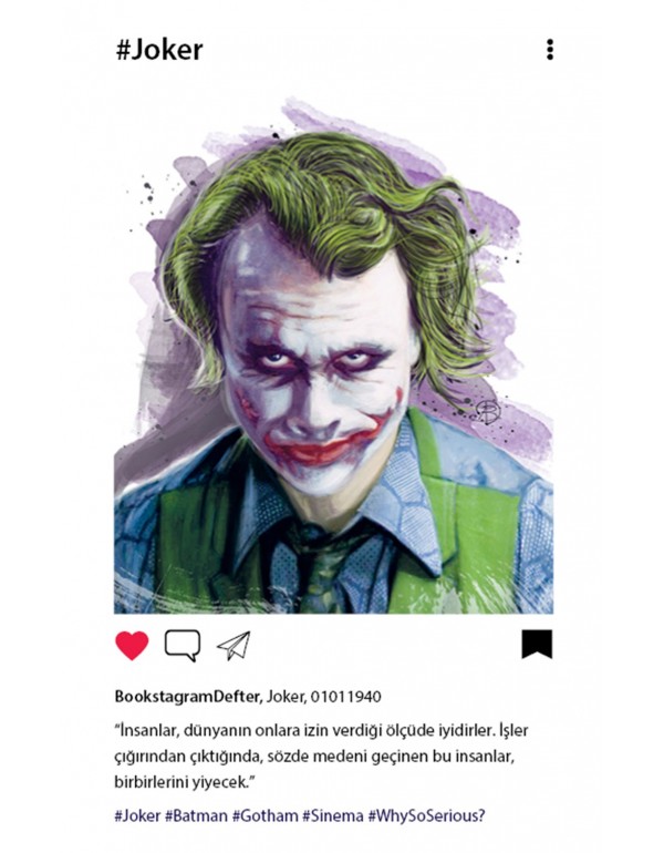 Joker Yumuşak Bookstagram Defter