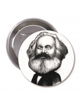 Karl Marx Karikatür Rozet