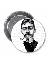 Marcel Proust Karikatür Rozet