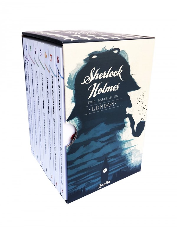 Sherlock Holmes Büyük Seti - 8 Kitap Takım Kutulu